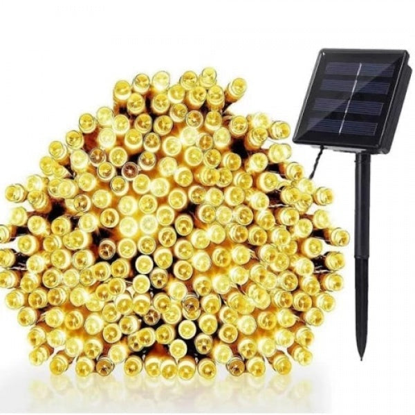 Set 2 x Decoratiune solara 30m 300 leduri - alb cald