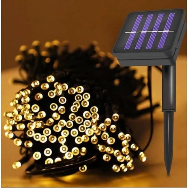 Set 2 x Decoratiune solara 30m 300 leduri - alb cald