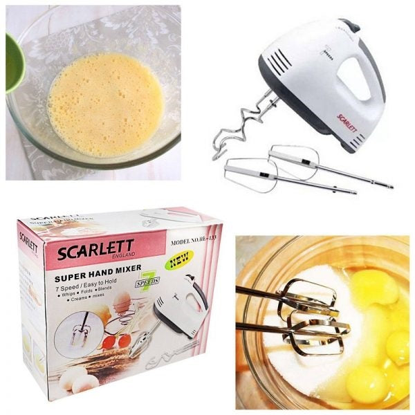 Mixer de Mana cu 7 Viteze, Usor de Folosit, Alimentare 220V