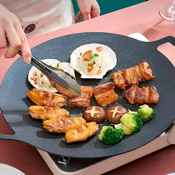 Tigaie Antiaderenta Rotunda pentru Uz Casnic sau Gratar 36 cm