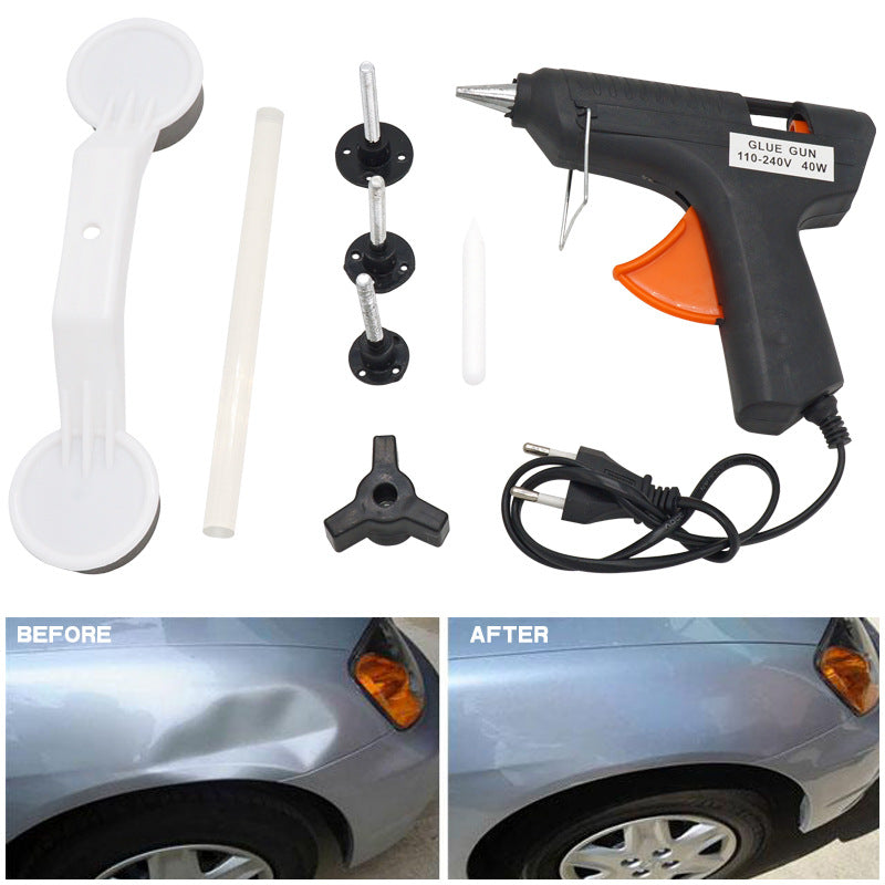 Pachetul condusului sigur -  Camera auto DVR HD 1080p cu display de 2.4 inch + Kit pentru repararea caroseriei auto (Pops-a-Dent) + Priza tripla cu USB pentru auto